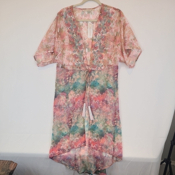 NWT Soft Surroundings Women's Primavera Topper Fringe Cardigan Sz M,XL MRSP $110 - Picture 1 of 8